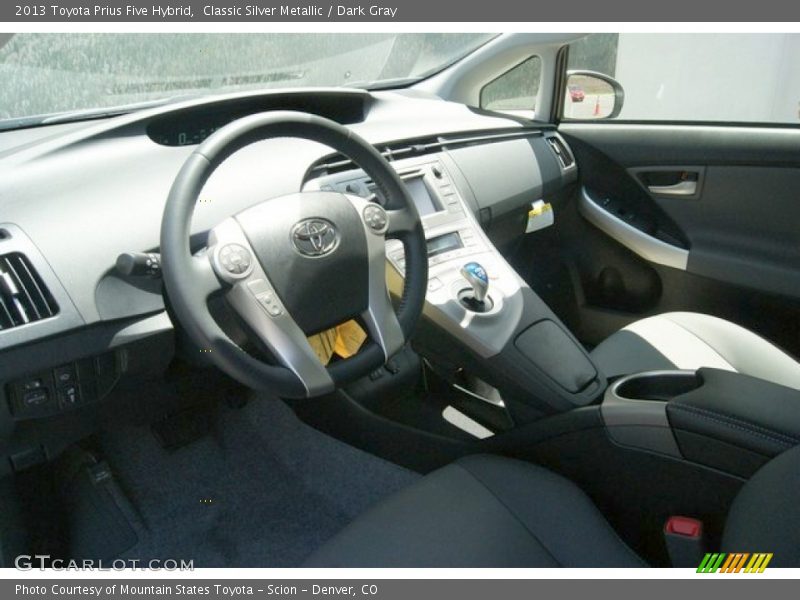 Classic Silver Metallic / Dark Gray 2013 Toyota Prius Five Hybrid