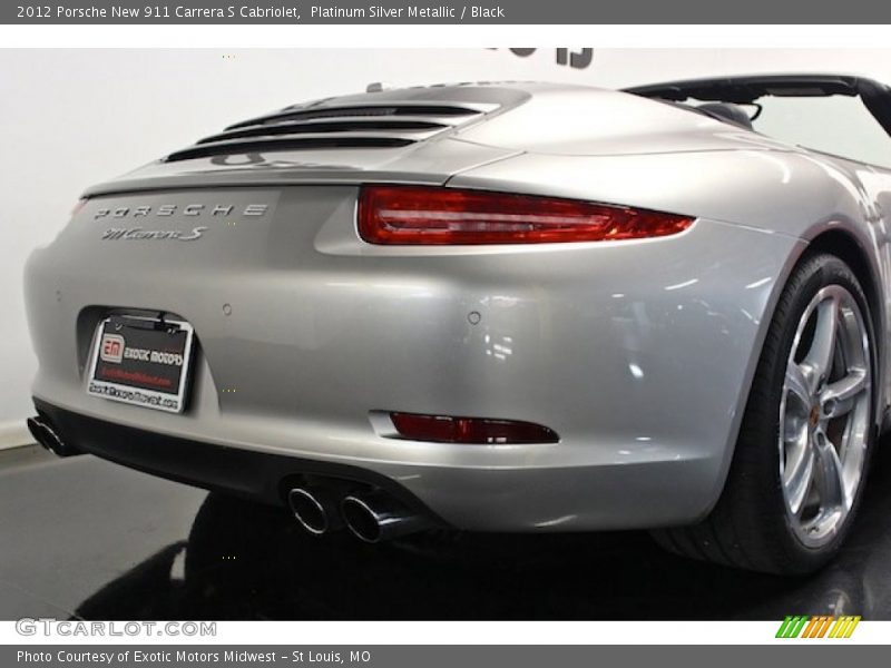 Platinum Silver Metallic / Black 2012 Porsche New 911 Carrera S Cabriolet