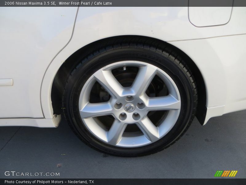 Winter Frost Pearl / Cafe Latte 2006 Nissan Maxima 3.5 SE