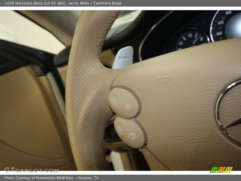 Arctic White / Cashmere Beige 2008 Mercedes-Benz CLS 63 AMG