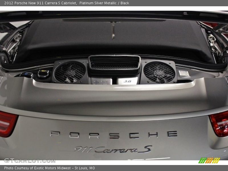 Platinum Silver Metallic / Black 2012 Porsche New 911 Carrera S Cabriolet