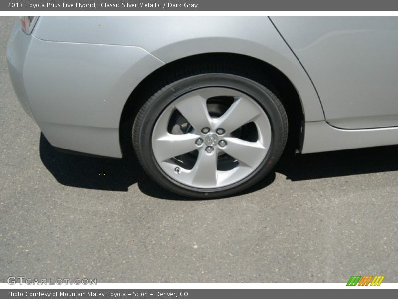 Classic Silver Metallic / Dark Gray 2013 Toyota Prius Five Hybrid