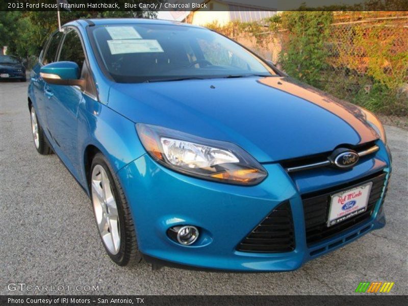Blue Candy / Charcoal Black 2013 Ford Focus Titanium Hatchback