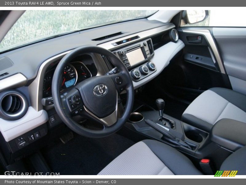 Spruce Green Mica / Ash 2013 Toyota RAV4 LE AWD