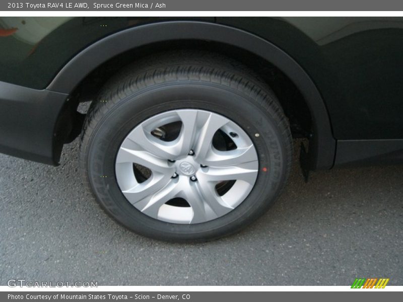 Spruce Green Mica / Ash 2013 Toyota RAV4 LE AWD