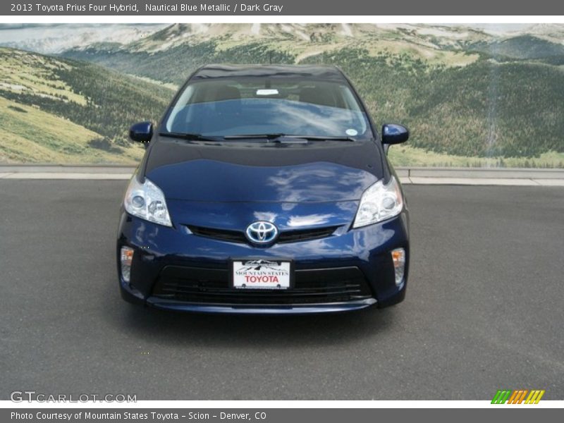 Nautical Blue Metallic / Dark Gray 2013 Toyota Prius Four Hybrid