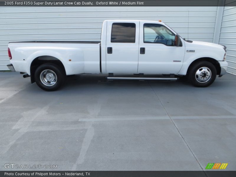 Oxford White / Medium Flint 2005 Ford F350 Super Duty Lariat Crew Cab Dually