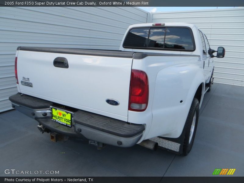 Oxford White / Medium Flint 2005 Ford F350 Super Duty Lariat Crew Cab Dually