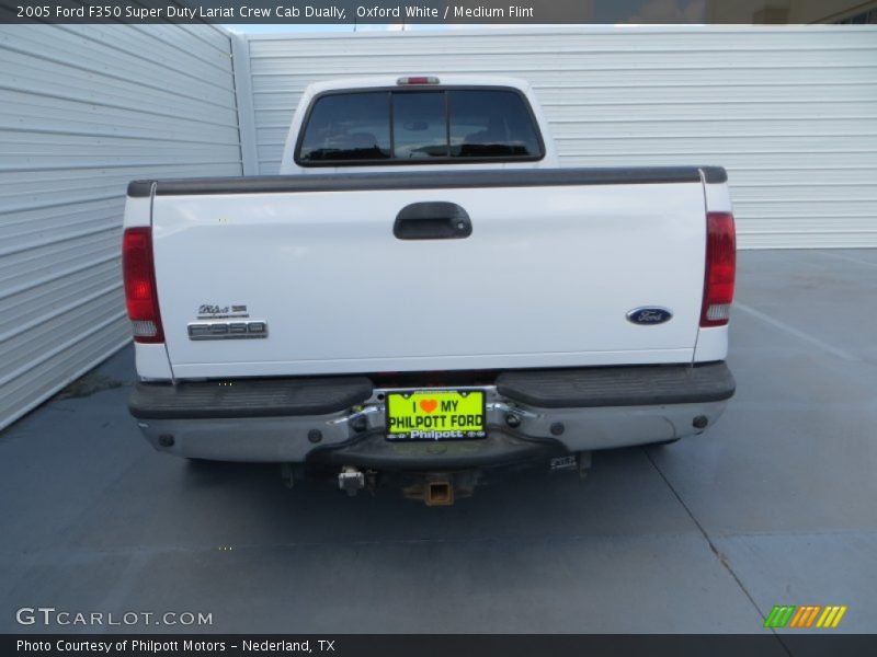 Oxford White / Medium Flint 2005 Ford F350 Super Duty Lariat Crew Cab Dually