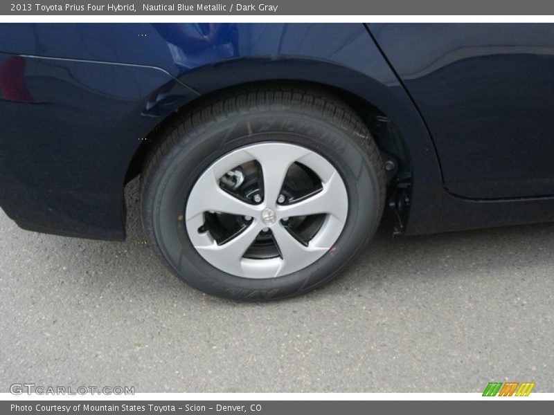 Nautical Blue Metallic / Dark Gray 2013 Toyota Prius Four Hybrid