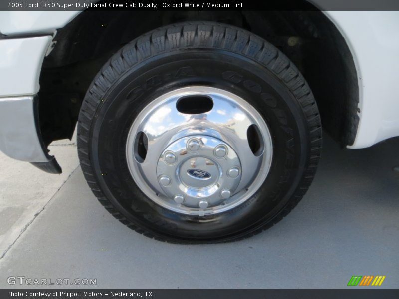 Oxford White / Medium Flint 2005 Ford F350 Super Duty Lariat Crew Cab Dually