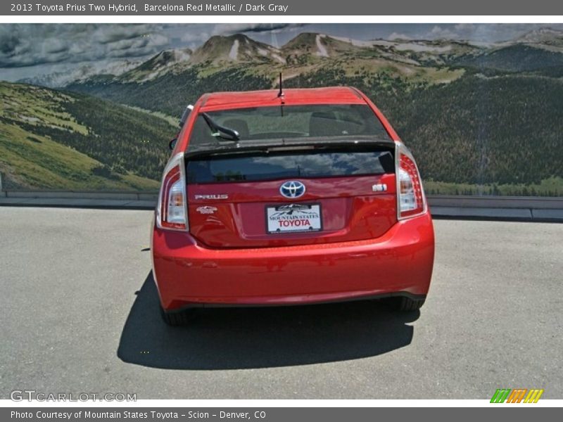 Barcelona Red Metallic / Dark Gray 2013 Toyota Prius Two Hybrid