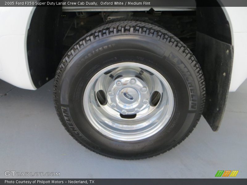 Oxford White / Medium Flint 2005 Ford F350 Super Duty Lariat Crew Cab Dually