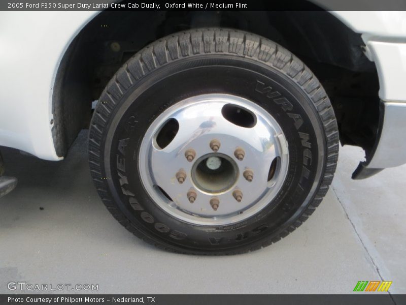 Oxford White / Medium Flint 2005 Ford F350 Super Duty Lariat Crew Cab Dually