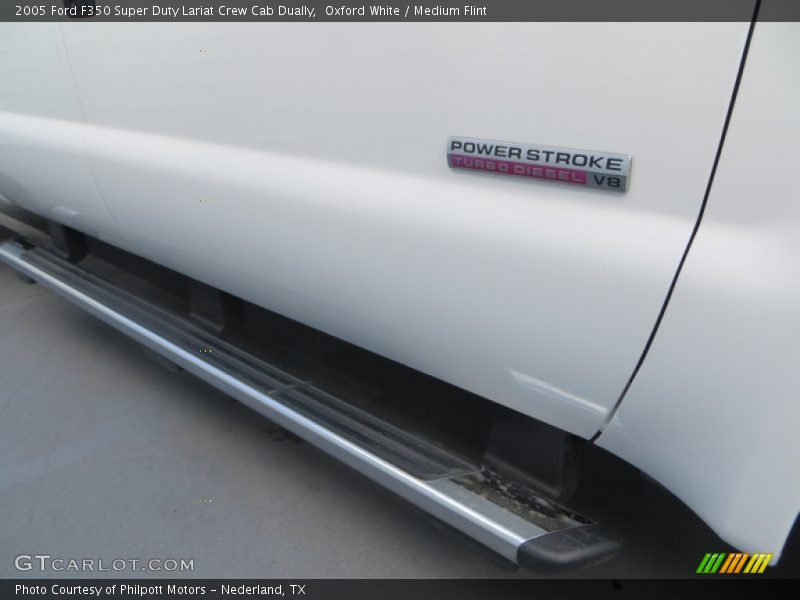 Oxford White / Medium Flint 2005 Ford F350 Super Duty Lariat Crew Cab Dually