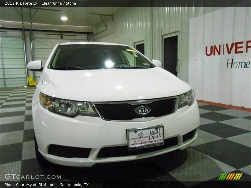 Clear White / Stone 2012 Kia Forte LX