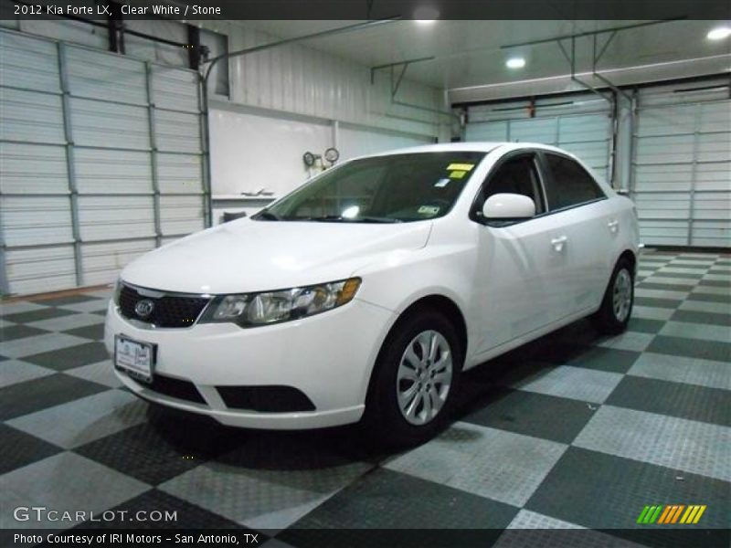 Clear White / Stone 2012 Kia Forte LX