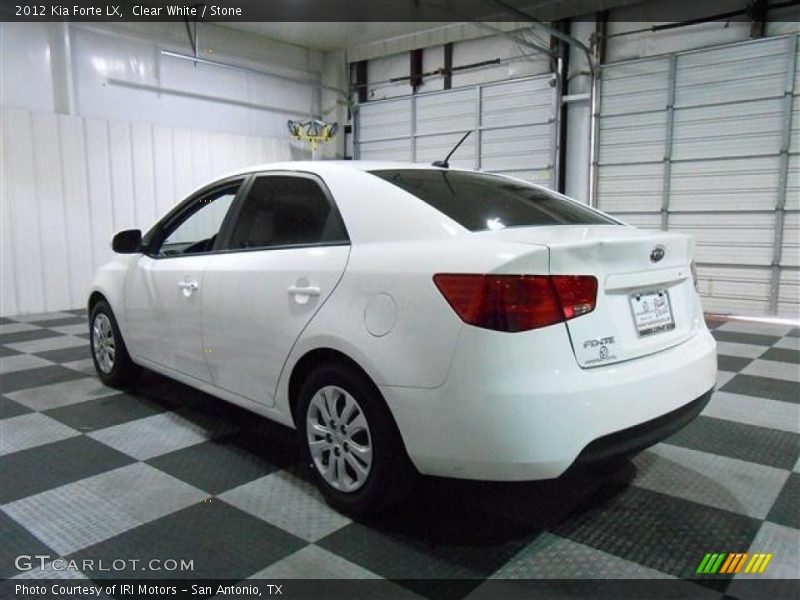 Clear White / Stone 2012 Kia Forte LX