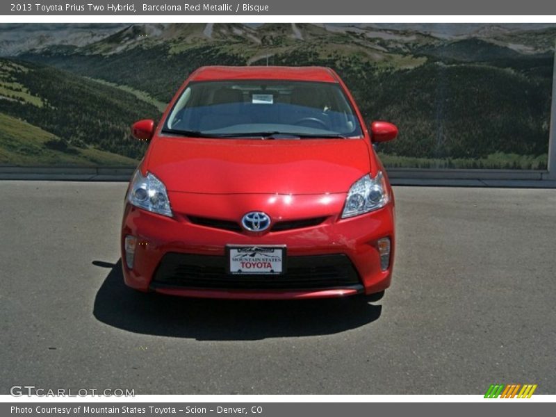 Barcelona Red Metallic / Bisque 2013 Toyota Prius Two Hybrid