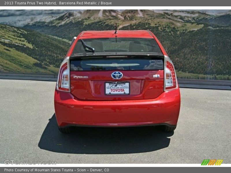 Barcelona Red Metallic / Bisque 2013 Toyota Prius Two Hybrid