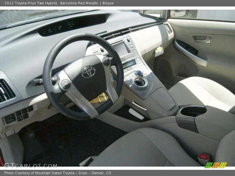 Barcelona Red Metallic / Bisque 2013 Toyota Prius Two Hybrid