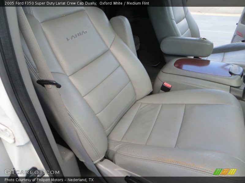 Oxford White / Medium Flint 2005 Ford F350 Super Duty Lariat Crew Cab Dually