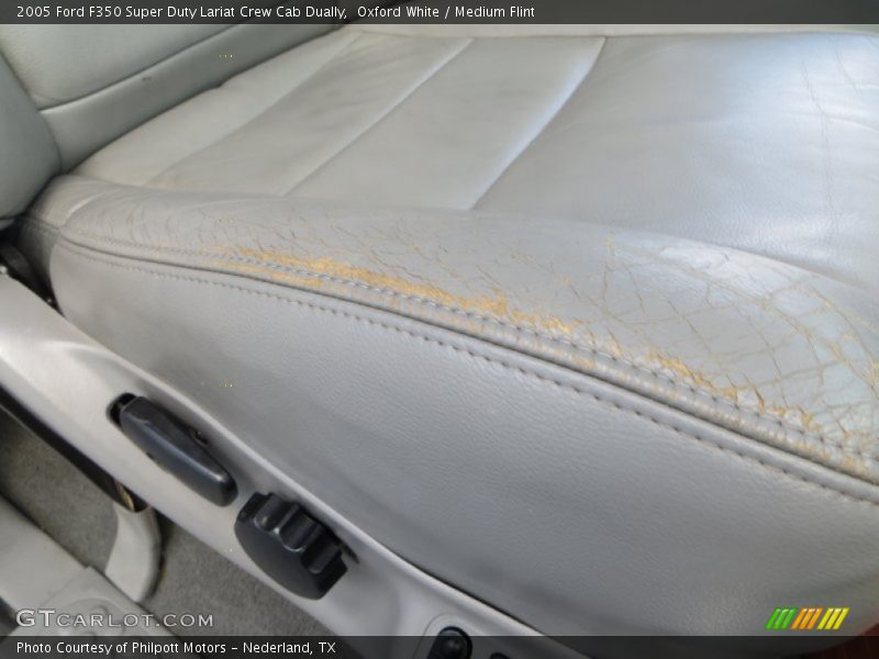 Oxford White / Medium Flint 2005 Ford F350 Super Duty Lariat Crew Cab Dually