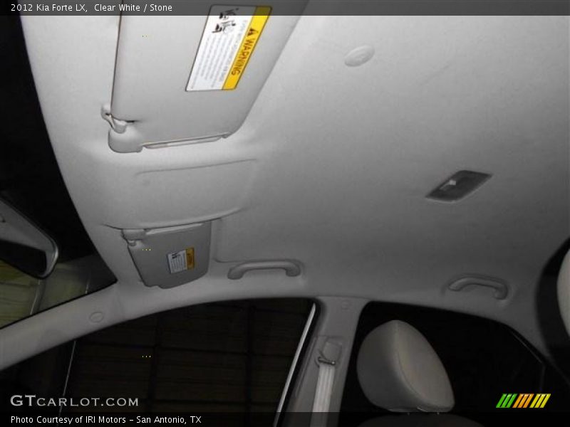 Clear White / Stone 2012 Kia Forte LX