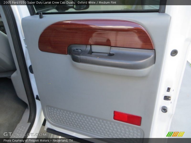 Oxford White / Medium Flint 2005 Ford F350 Super Duty Lariat Crew Cab Dually