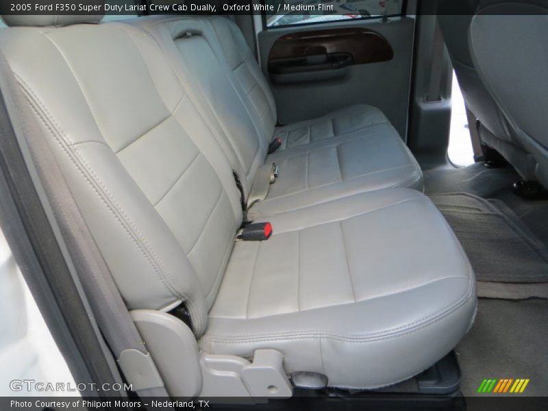 Oxford White / Medium Flint 2005 Ford F350 Super Duty Lariat Crew Cab Dually