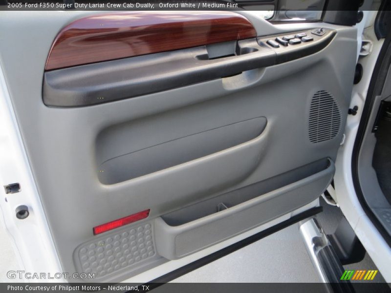 Oxford White / Medium Flint 2005 Ford F350 Super Duty Lariat Crew Cab Dually