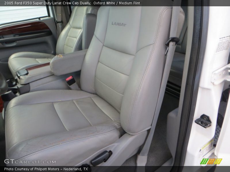 Oxford White / Medium Flint 2005 Ford F350 Super Duty Lariat Crew Cab Dually