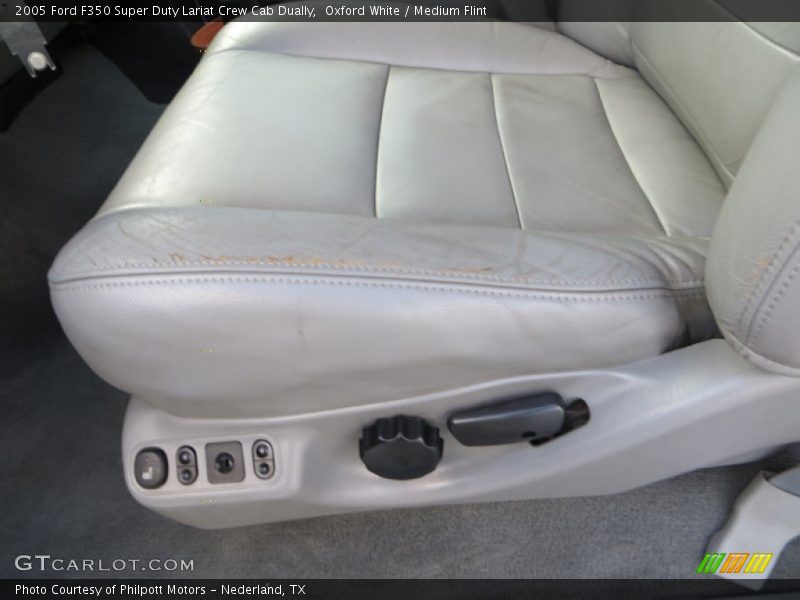 Oxford White / Medium Flint 2005 Ford F350 Super Duty Lariat Crew Cab Dually