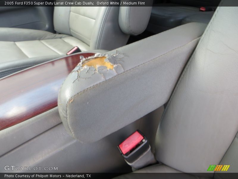Oxford White / Medium Flint 2005 Ford F350 Super Duty Lariat Crew Cab Dually