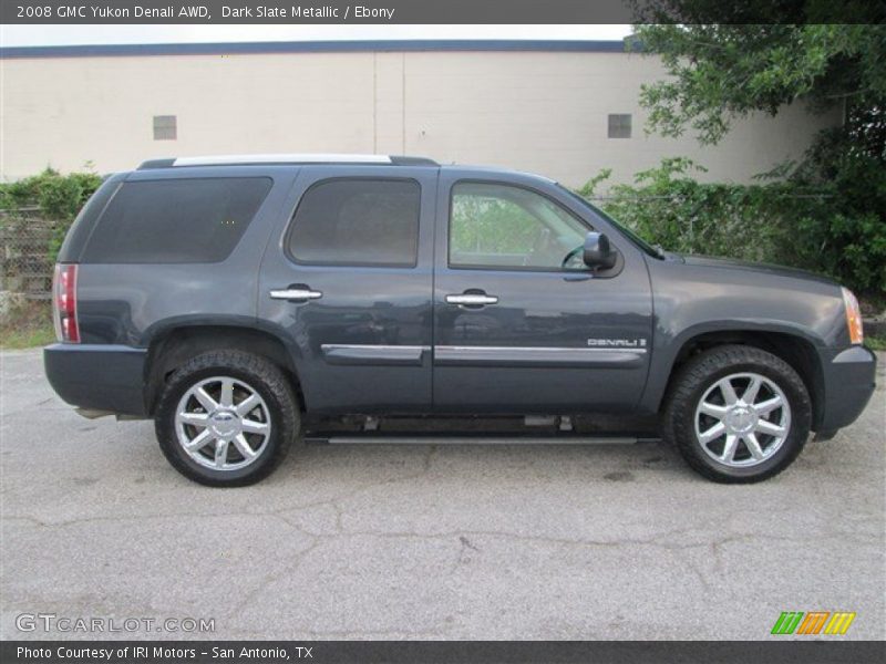 Dark Slate Metallic / Ebony 2008 GMC Yukon Denali AWD
