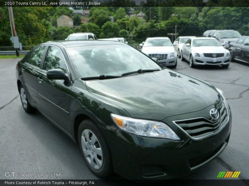 Aloe Green Metallic / Bisque 2010 Toyota Camry LE
