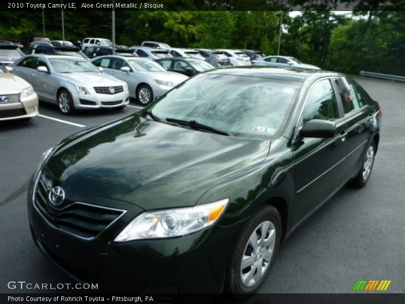 Aloe Green Metallic / Bisque 2010 Toyota Camry LE