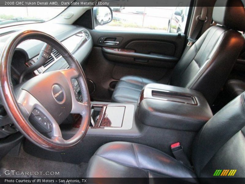 Dark Slate Metallic / Ebony 2008 GMC Yukon Denali AWD
