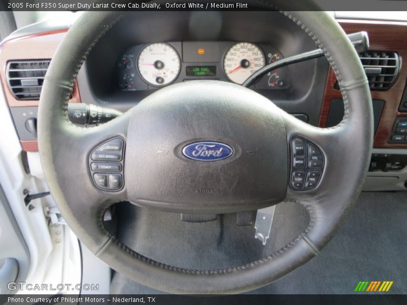 Oxford White / Medium Flint 2005 Ford F350 Super Duty Lariat Crew Cab Dually