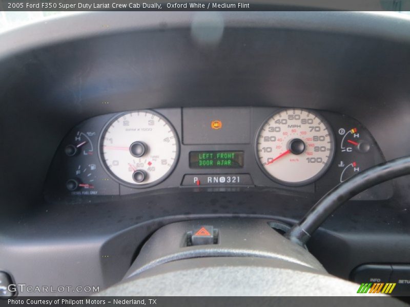 Oxford White / Medium Flint 2005 Ford F350 Super Duty Lariat Crew Cab Dually
