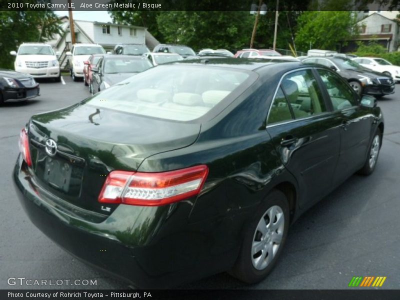 Aloe Green Metallic / Bisque 2010 Toyota Camry LE