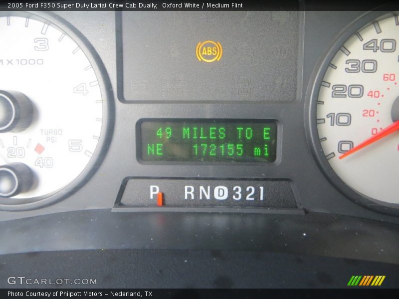 Oxford White / Medium Flint 2005 Ford F350 Super Duty Lariat Crew Cab Dually