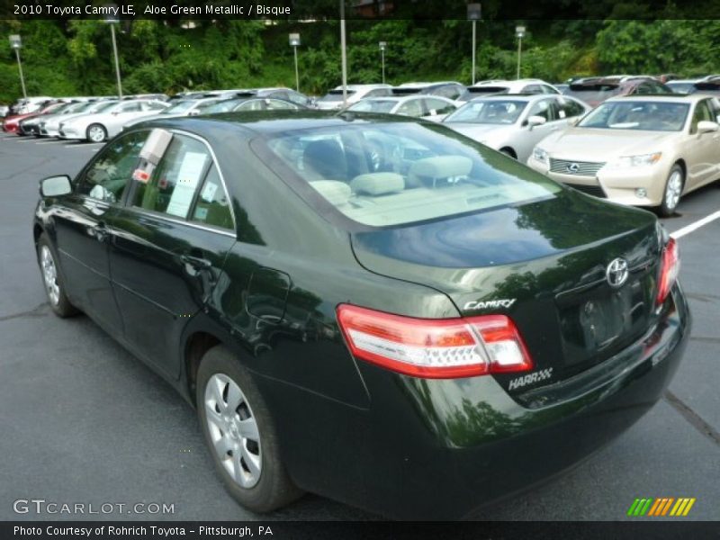 Aloe Green Metallic / Bisque 2010 Toyota Camry LE