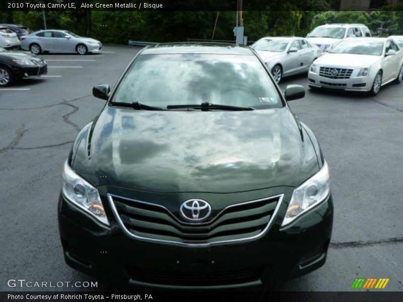 Aloe Green Metallic / Bisque 2010 Toyota Camry LE