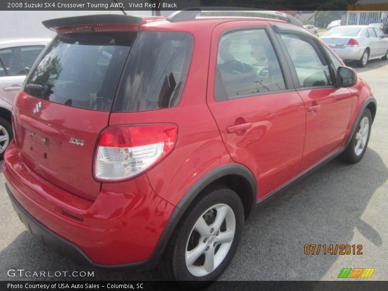 Vivid Red / Black 2008 Suzuki SX4 Crossover Touring AWD
