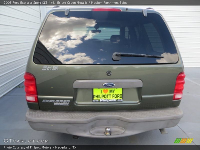 Estate Green Metallic / Medium Parchment Beige 2003 Ford Explorer Sport XLT 4x4