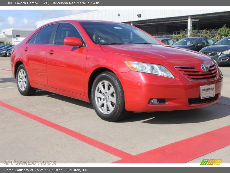 Barcelona Red Metallic / Ash 2008 Toyota Camry SE V6
