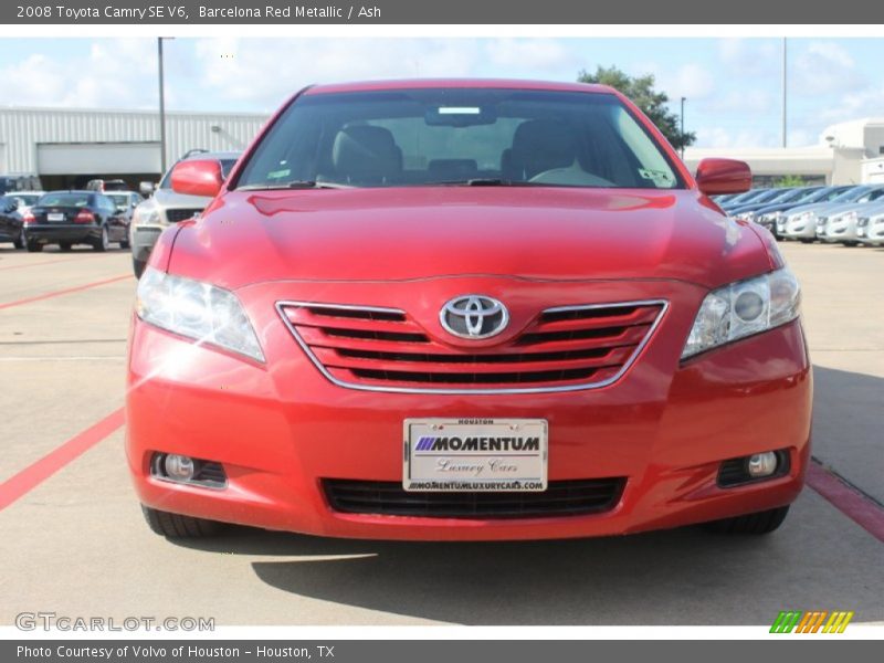 Barcelona Red Metallic / Ash 2008 Toyota Camry SE V6