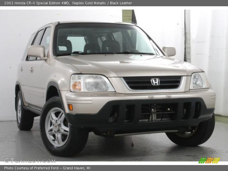 Naples Gold Metallic / Black Leather 2001 Honda CR-V Special Edition 4WD