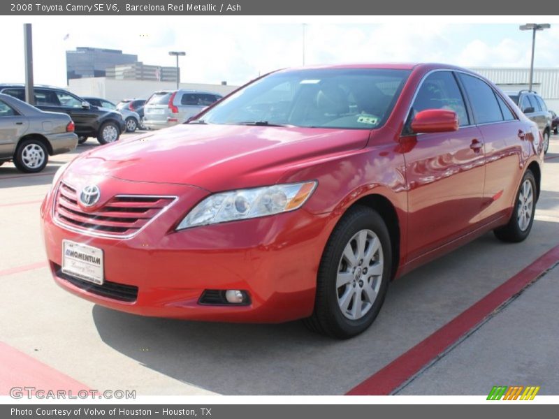 Barcelona Red Metallic / Ash 2008 Toyota Camry SE V6